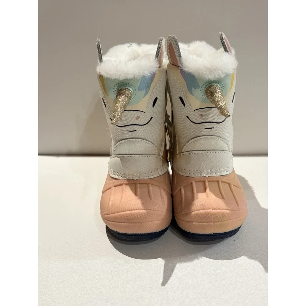 Toddler Frankie Unicorn Winter Boots White/Pink - Cat & Jack -‎ SIZE 6 NWOT